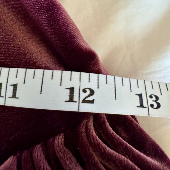 Zara Burgundy Velvet Corset Mini Dress - Picture 15 of 16